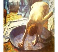 Edgar Degas - Le Tub Tableau Reproduction sur Toile Roulée 60X60 cm - Femme dans Sa Toilette Peintures Impressions pour Mur