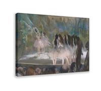 Edgar Degas Poster sur toile avec cadre imprimé sur toile Motif ballet à l'opéra de Paris 30,5 x 45,7 cm