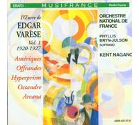 Edgar Varèse – Oeuvres Vol.1 (1920-1927) – Nagano