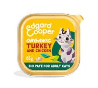 Edgard & Cooper Barquette Pâté Bio Pour Chats Adultes Dinde & Poulet 85g