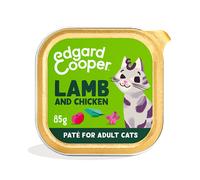 Edgard & Cooper Adult Barquette pour Chat Paté Agneau & Poulet 85g