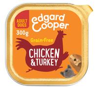 Edgard & Cooper Barquette Pâté Pour Chiens Adultes Poulet & Dinde 300g