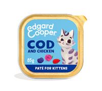 Edgard & Cooper Barquette pour Chaton Paté Cabillaud & Poulet 85g