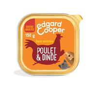 Edgard & Cooper Boite Patée Chien Adulte sans Cereales Nourriture Naturelle 150g Poulet et Dinde Frais, Alimentation Saine savoureuse et équilibrée, Protéines de qualité supérieure