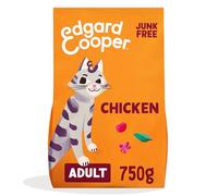 Edgard Cooper Croquettes Chats, (Poulet, 750g), croustillants Chat stérilisés ou Actifs, Viande fraîche et ingrédients naturels, sans céréales, sans Sucre ajouté