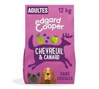 Edgard & Cooper Croquettes Chien Sans Céréales Pour Chiens Adultes Large (12kg), Chevreuil Et Canard Frais, Teneur En Fibres Equilibrée Recette Hypoallergénique, Jamais De Farine Animale