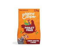 Edgard Cooper Croquettes Chien Sans Céréales, (Poulet Frais, 12kg), Viande fraîche et protéiné, Nourriture Naturelle pour Chien Adulte, Hypoallergénique, Sans sucres ajoutés