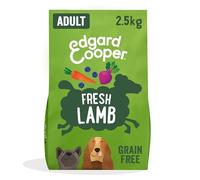 Edgard & Cooper Croquettes Chiens, Adultes, (Agneau Frais, 2,5kg), croquants Chien, Viande fraîche et ingrédients naturels, sans céréales, hypoallergénique, sans sucres ajoutés