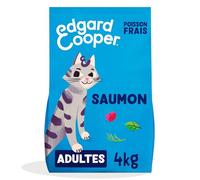 Edgard Cooper Croquettes pour Chat Stérilisé, Adulte, Saumon 4kg, Sans céréales, Viande fraîche, Nourriture naturelle, Croquette Riche en protéines, Sans sucres ajoutés