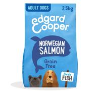 Edgard & Cooper Croquettes pour chiens adultes 2,5 kg Saumon norvégien frais - Sans céréales et avec de la viande fraîche