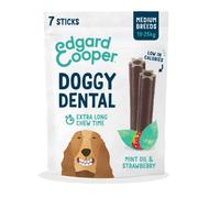 Edgard & Cooper Doggy Dental - Menthe & Fraise - Moyen - 7 bâtonnets