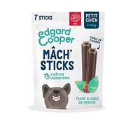 Edgard & Cooper Friandises Dental Stick Petit Chien Naturel 7 Batonnets à Macher Hygiene Dentaire Menthe & Fraise, Un par Jour, Faible en Calorie, Mastication Longue Efficace, haleine fraiche