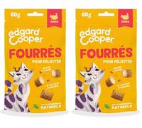 Edgard & Cooper friandises pour Chat, fourrées à la Dinde (1x60g), hypoallergéniques, Riches en Viande fraîche, sans céréales, Moins de 2 kcal, ingrédients naturels, sans Sucre ajouté (Lot de 2)