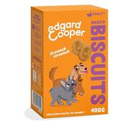 Edgard & Cooper Friandises pour Chien Biscuit Protéiné Naturel Chien Adulte Cérales Complètes, Boîte de 400g x 1, Poulet