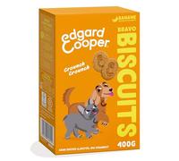 Edgard & Cooper Friandises pour Chien Biscuit Protéiné Naturel Chien Adulte Cérales Complètes, Boîte de 400g x 1, Banane & Beurre de cacahuètes