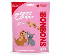 Edgard & Cooper Friandises pour Chiots Petits Bonbons Naturels sans Cérales Naturel, Format Familial de 1x120g, Canard & Poulet