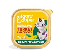 Edgard & Cooper Nourriture Humide pour Chats Adultes (Pavé/Poulet Biologique, 85g x 16) - Pâté pour Chats Stérilisés et Actifs, Sans Céréales, Ingrédients Naturels, Viande Fraîche