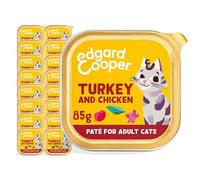 Edgard & Cooper Nourriture Humide pour Chats, Adultes, (Pavo & Poulet, 85 g x 16), Pate Chats, Nourriture pour Chats stérilisés et Actifs, sans céréales, ingrédients naturels, Viande fraîche,