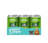 Edgard Cooper Nourriture Humide pour Chiens (Agneau et bœuf, 800 g x 6), Nourriture Humide pour Chien 800 g, sans céréales, ingrédients naturels et Viande fraîche, Pleine d'acides aminés Essentiels