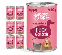 Edgard & Cooper Nourriture Humide pour Chiens, Chiots, (Canard/Poulet, 400g x 6), Humide Chiens, Viande fraîche et ingrédients naturels, sans céréales, hypoallergénique, sans Sucre ajouté