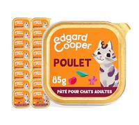 Edgard & Cooper Pâté pour Chat, Adulte, (Poulet, 85g x 16), Viande fraîche et protéines de qualité, Vrais ingrédients pour Chat, Pâté pour Chat stérilisé et Actif