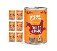 Edgard & Cooper Pâté Pour Chien, (Dinde & Poulet, 400g x 6), Sans Céréales, Viande fraîche et protéines de qualité, Vrais ingrédients pour chiens, Hypoallergénique, Sans sucres ajoutés