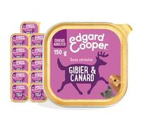 Edgard & Cooper Boite Patée Chien Adulte sans Cereales Nourriture, Alimentation Saine savoureuse et équilibrée, Protéines de qualité (Gibier/Canard, 150g x 11)
