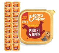 Edgard & Cooper Pâté Pour Chien, (Poulet & Dinde, 300g x 18), Sans Céréales, Viande fraîche et protéines de qualité, Vrais ingrédients pour chiens, Hypoallergénique, Sans sucres ajoutés