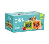 Edgard & Cooper Pâtée Pour Chien, Nourriture Humide Sans Céréales, (Multipack 4x300g Poulet, Agneau), Viande fraîche et protéinée, Hypoallergénique, Sans sucres ajoutés, Pâtée en boîte chien adulte
