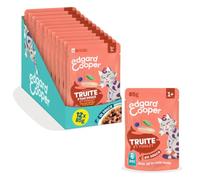 Edgard & Cooper Sachets de nourriture humide à la Truite & Poulet en sauce pour chats (12x85g),Recette sans céréales avec vraie truite certifiée ASC & poulet,Ingrédients naturels, aux chats stérilisés