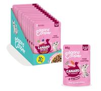 Edgard & Cooper Sachets de nourriture humide au Canard et au Poulet en sauce pour chatons(12x85g), Recette équilibrée avec vrai poulet et vrai canard,Ingrédients naturels,convient aux chats stérilisés