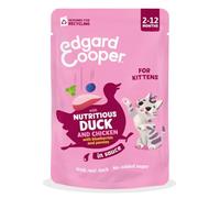 Edgard & Cooper sachets de Nourriture Humide pour Chatons, Canard et Poulet en Sauce (12 x 85 g), Recette équilibrée avec véritable Canard et Poulet, ingrédients naturels, sans Sucre ajouté, pour
