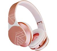 Edge Casque Bluetooth Sans Fil, Casque Sans Fil Sur L'Oreille, Hi-Fi Stéréo, Micro Sd/Tf, Écouteurs Avec Microphone Intégré Et Pliables Avec Etui Pour Iphone/Samsung/Tv/Pc (Or Rose[J2264]