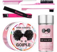 Edge Control Gel Cheveux Femme Forte Tenue Non Gras Gel Cheveux Afro Coiffant Edge Wax Sans Écaillage Cire Cheveux Afro Pour Cheveux Noirs Gels Coiffants Hair Wax Stick Hair Pour Femmes