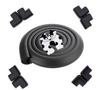 Edge et gardes d'angle Kit - Protégez votre bébé ou de jeunes enfants - 6,5 pi (2 m) de crème souple en caoutchouc Pare-chocs et 8 protecteurs d'angle - avec porte Stopper - préenregistrée avec la