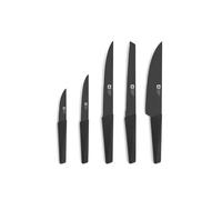 Sabatier Trompette – Bloc de couteaux de cuisine Edge Noir – 5 couteaux – Gris