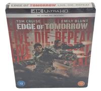 Edge Of Tomorrow 4k Ultra Hd + Blu-Ray Steelbook Live. Die. Repeat.Tom Cruise B