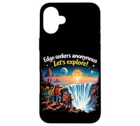 Edge-Seekers Anonymous Let's Explore Coque pour iPhone 16 Plus