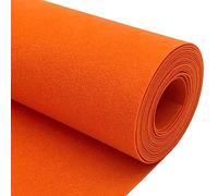 EDGEAM 300 x 40 cm - Rouleau de feutre coloré en polyester - 1 mm d'épaisseur - Pour coussin, sous-couche en feutre, bricolage, artisanat, patchwork, couture, projets (orange)