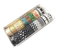 Edgeam Lot de 20 Ruban adhésif Washi Tape Ruban décoratif