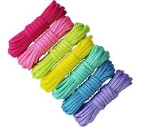 EDGEAM Lot de 7 paracorde de survie en nylon pour porte-clés (couleur bonbon)