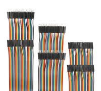 EDGELEC Lot de 120 câbles de raccordement pour platine d'expérimentation 10 cm, 15 cm, 20 cm, 30 cm, 40 cm, 50 cm, 100 cm de longueur de fil en option - Kit assorti mâle vers femelle mâle vers femelle