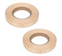 Edges Supply Bouleau, 2 rouleaux de ruban adhésif pour chants en placage | Ruban de placage en bois, rouleau de bandes de chant en contreplaqué, bordure en placage de bois, bordure en placage flexible