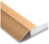Edging Trim Strip Flooring Transition Strips Carpet to Wood, Edge Decoration Wood to Laminate, Cuttable & Dirt-Resistant(Gold)