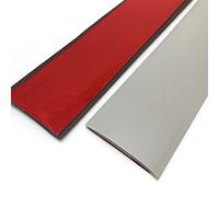 Edging Trim Strip with Self-Adhesive Backing,Transition Strip 40mm-Width PVC Transition Strips, Prevent Floor Gaps Wood to Carpet/Laminate to Tile/Carpet to Tile(Light Grey)