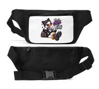 Edgy Duck Sac banane unisexe avec personnage Cool Attitude Noir