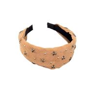 Edgy Sweet Charm Bandeau à cheveux en tissu décoratif Clous Coiffe Casual Party Confortable à porter au quotidien Accessoire pour cheveux