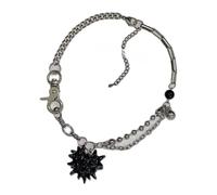 Edgys Collier Amour Cœur Épines Collier Déclaration Polyvalente Pièces pour les fêtes Fournitures et Utilisation quotidienne Décontracté Artisanat Collier symbolique