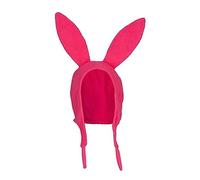 Edhomenn Bob's Burgers Louise Chapeau avec oreilles de lapin pour adulte Taille unique Hiver Chaud Coupe-vent Chapeau à longues oreilles de lapin (Rose, Adulte), rose, Taille unique