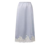 Edhomenn Jupe mi-longue en satin pour femme - Couleur unie - Taille élastique - Doublure intérieure - Jupe midi Y2k - Jupon sous robes, S